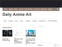 Tablet Screenshot of dailyanimeart.com